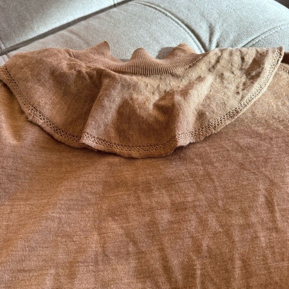 J. Crew Collection 100% Merino Wool Sweater womens S delicate lightweight brown - Picture 4 of 10